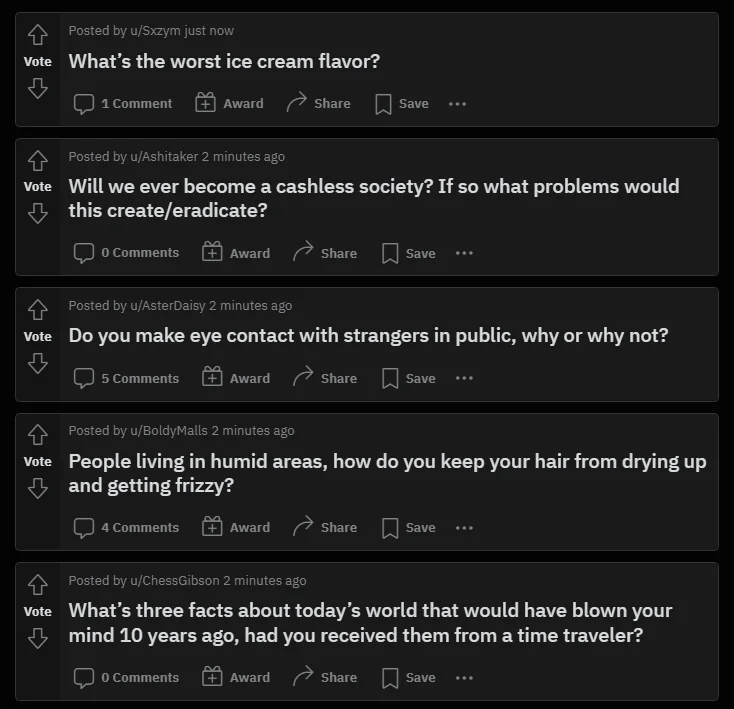 new askreddit posts