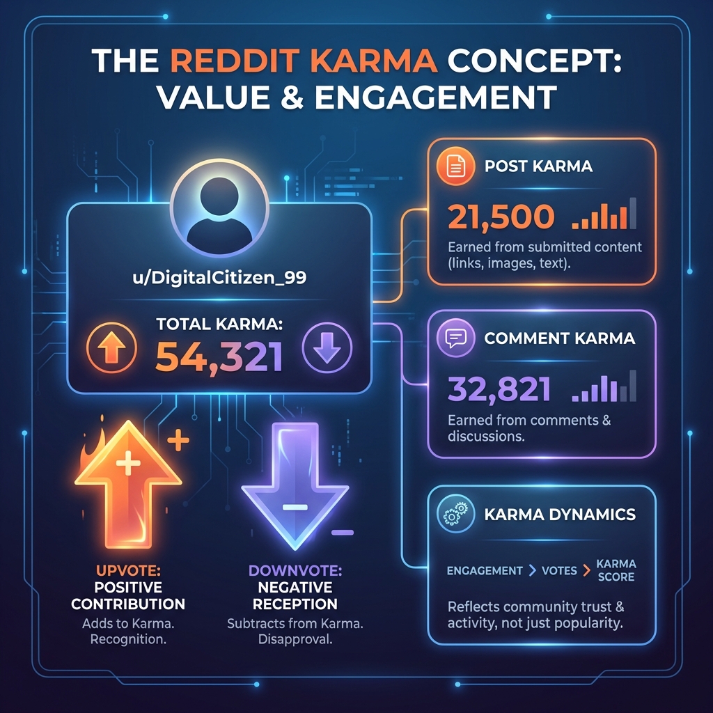 Reddit Karma Concept