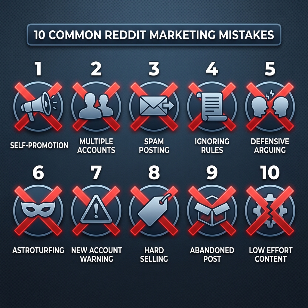 Reddit Marketing Mistakes