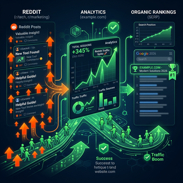 Reddit SEO Traffic Flywheel