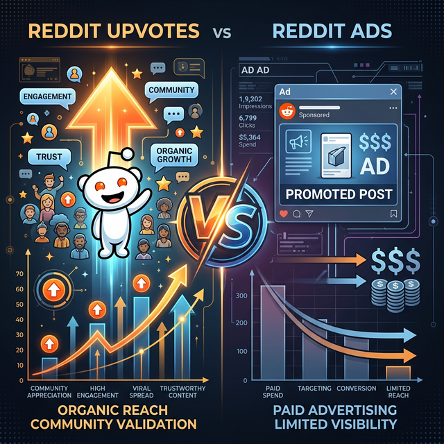 Reddit Upvotes vs Reddit Ads Comparison