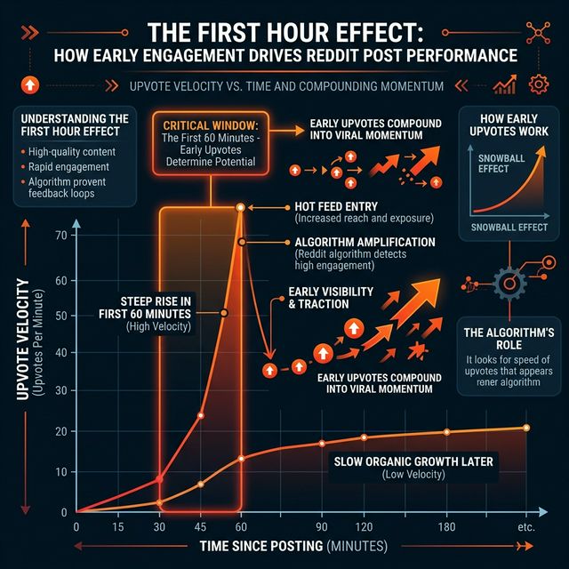 Reddit First Hour Effect on Post Performance