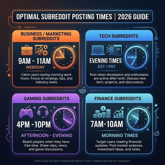 Optimal Reddit Posting Times by Subreddit Type