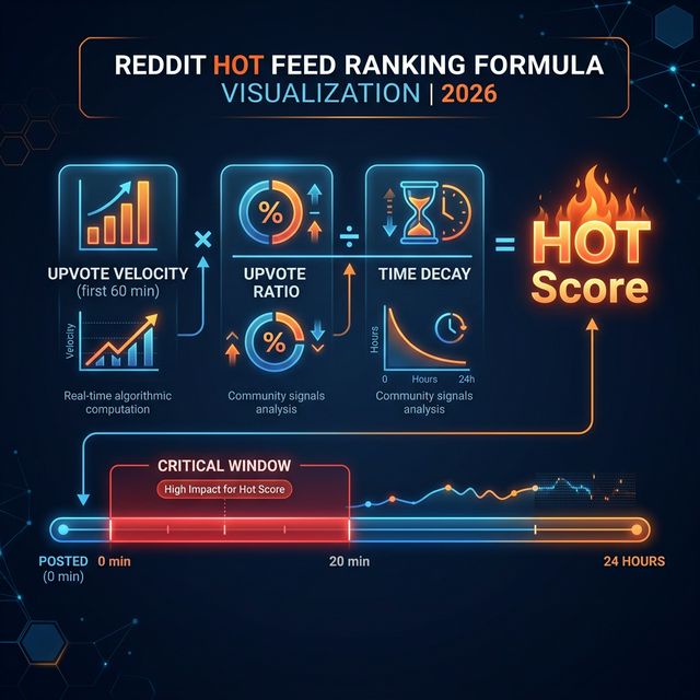 Reddit Hot Feed Ranking Formula 2026