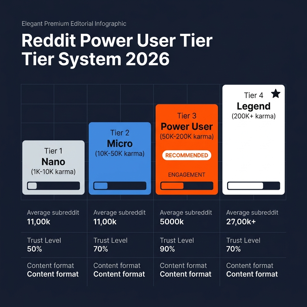 Reddit Power User Tier System 2026
